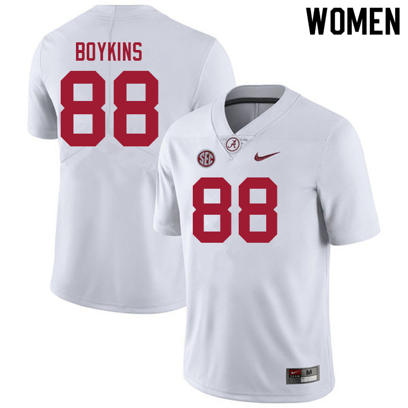 Women #88 Jacoby Boykins Alabama White Tide College Football Jerseys Sale-White